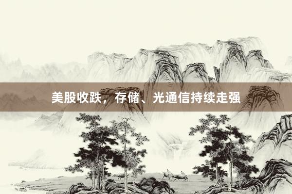 美股收跌，存储、光通信持续走强