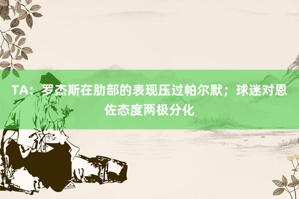 TA：罗杰斯在肋部的表现压过帕尔默；球迷对恩佐态度两极分化