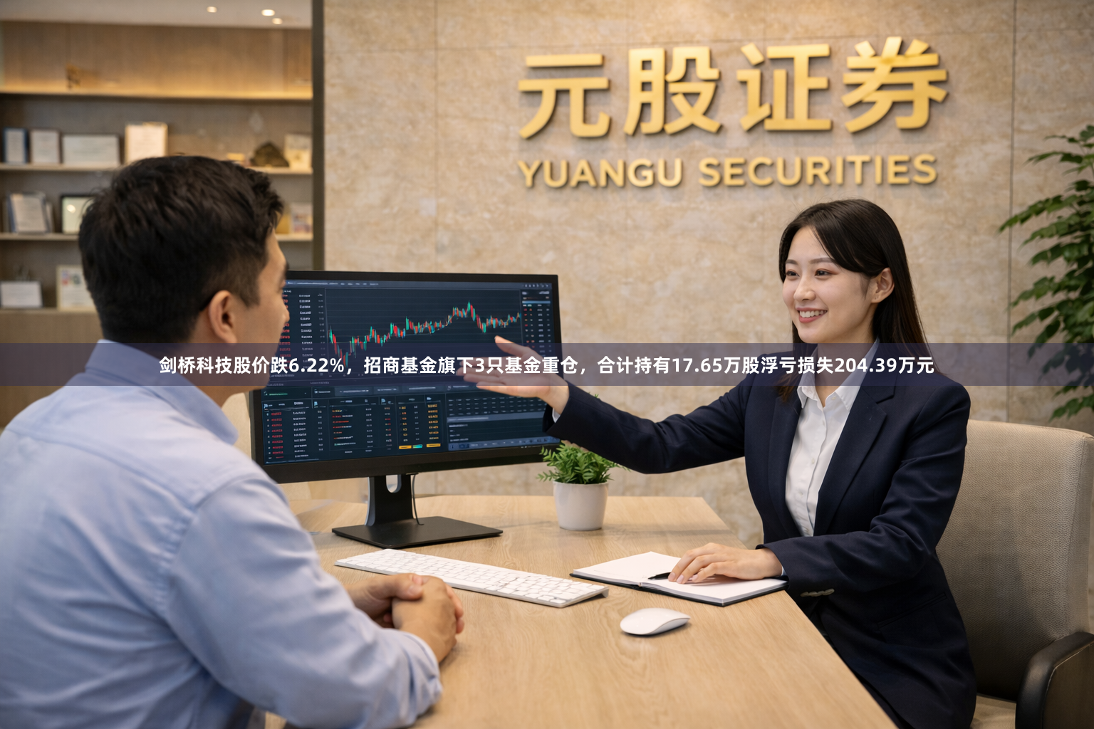 剑桥科技股价跌6.22%，招商基金旗下3只基金重仓，合计持有17.65万股浮亏损失204.39万元