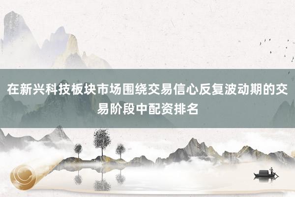 在新兴科技板块市场围绕交易信心反复波动期的交易阶段中配资排名