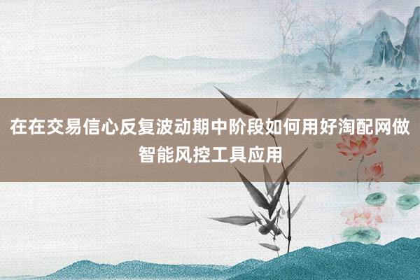 在在交易信心反复波动期中阶段如何用好淘配网做智能风控工具应用