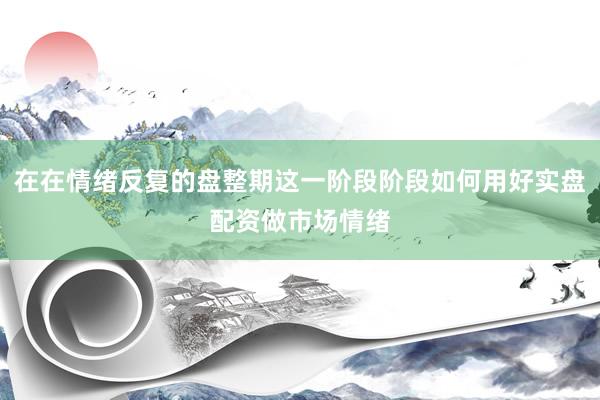 在在情绪反复的盘整期这一阶段阶段如何用好实盘配资做市场情绪