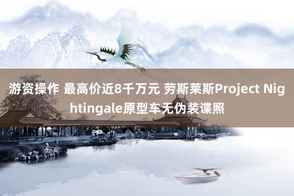 游资操作 最高价近8千万元 劳斯莱斯Project Nightingale原型车无伪装谍照